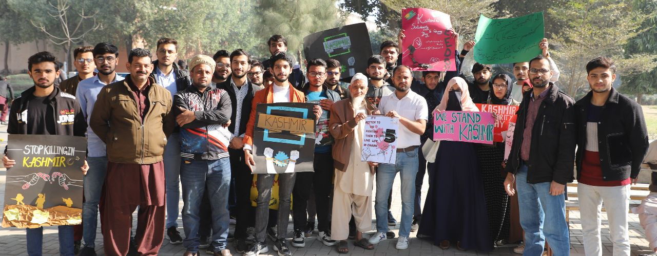 Kashmir Solidarity Walk Organized at National Textile University