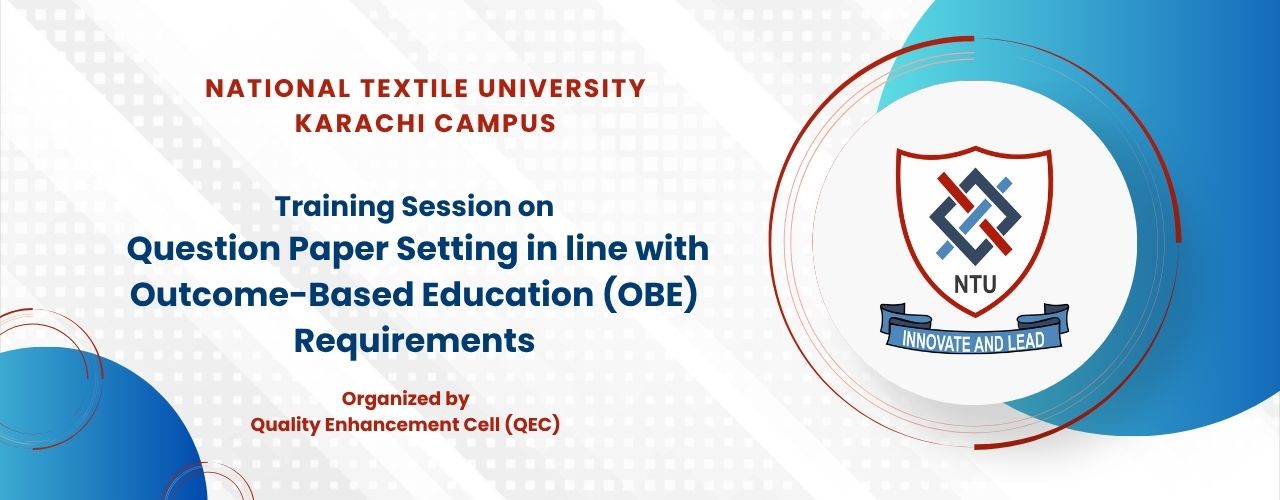 Training Session on “Question Paper Setting in line with Outcome-Based Education (OBE) Requirements”